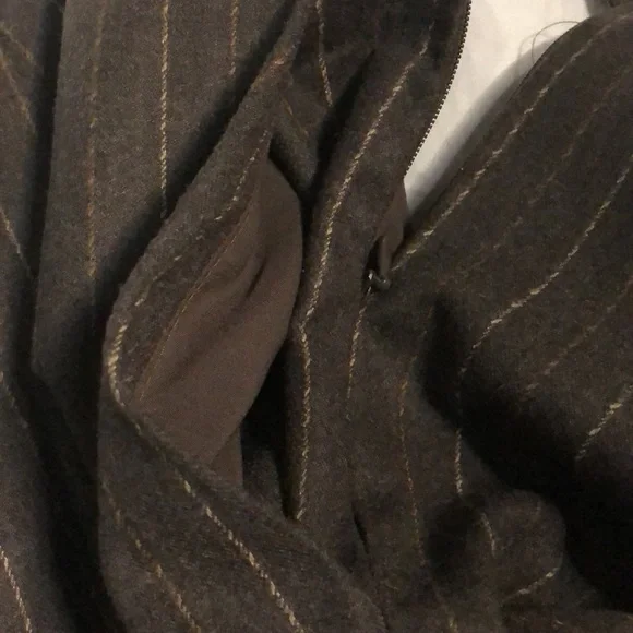 Talbots size 12 petite brown lined wool slacks - Picture 8 of 10